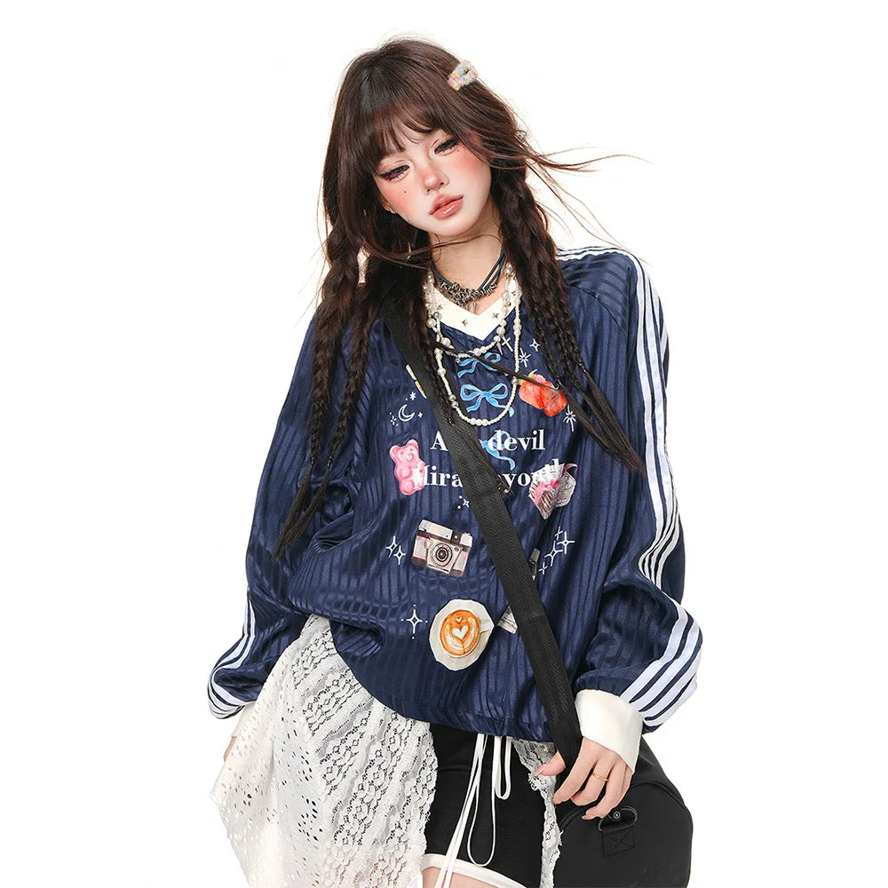 Kawaii Candycore Dream Girl Top blue Shoptery