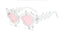 Glasses – Y2k Molten – Y2K Revival – Modern Design transparent-pink without case Shoptery