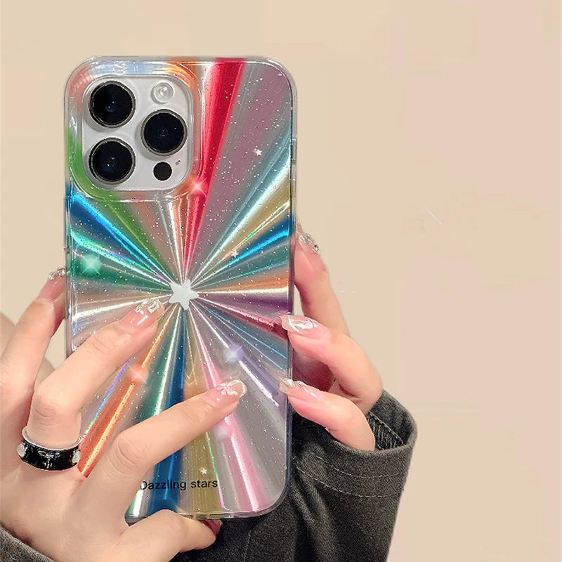 Prism Starflash Aesthetic iPhone Case Shoptery