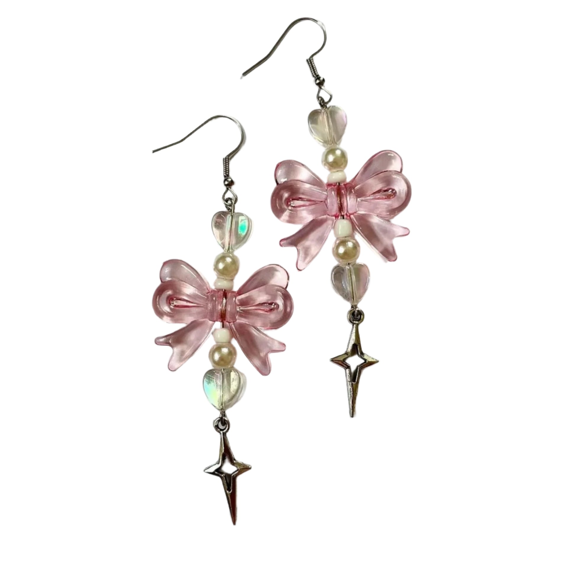 Celestial Coquette Earrings Pink Shoptery