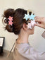 Decora Pearlescent Star Hair Claw Clip in Smoky Grey 3pcs Shoptery