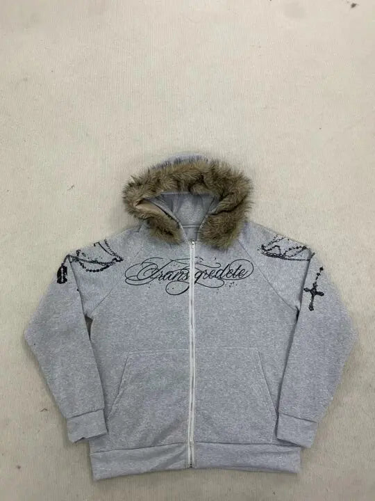 Saint Sinner Faux Fur Hoodie Shoptery