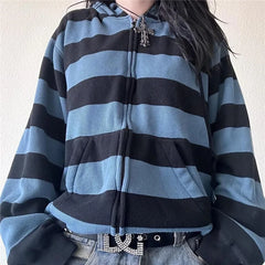Blue Venom Grunge Hoodie A Shoptery