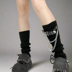 Rebel Grip Belted Y2k Socks Shoptery