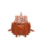 Backpack – Y2k Goth for Retro Style – Modern Design Orange Shoptery