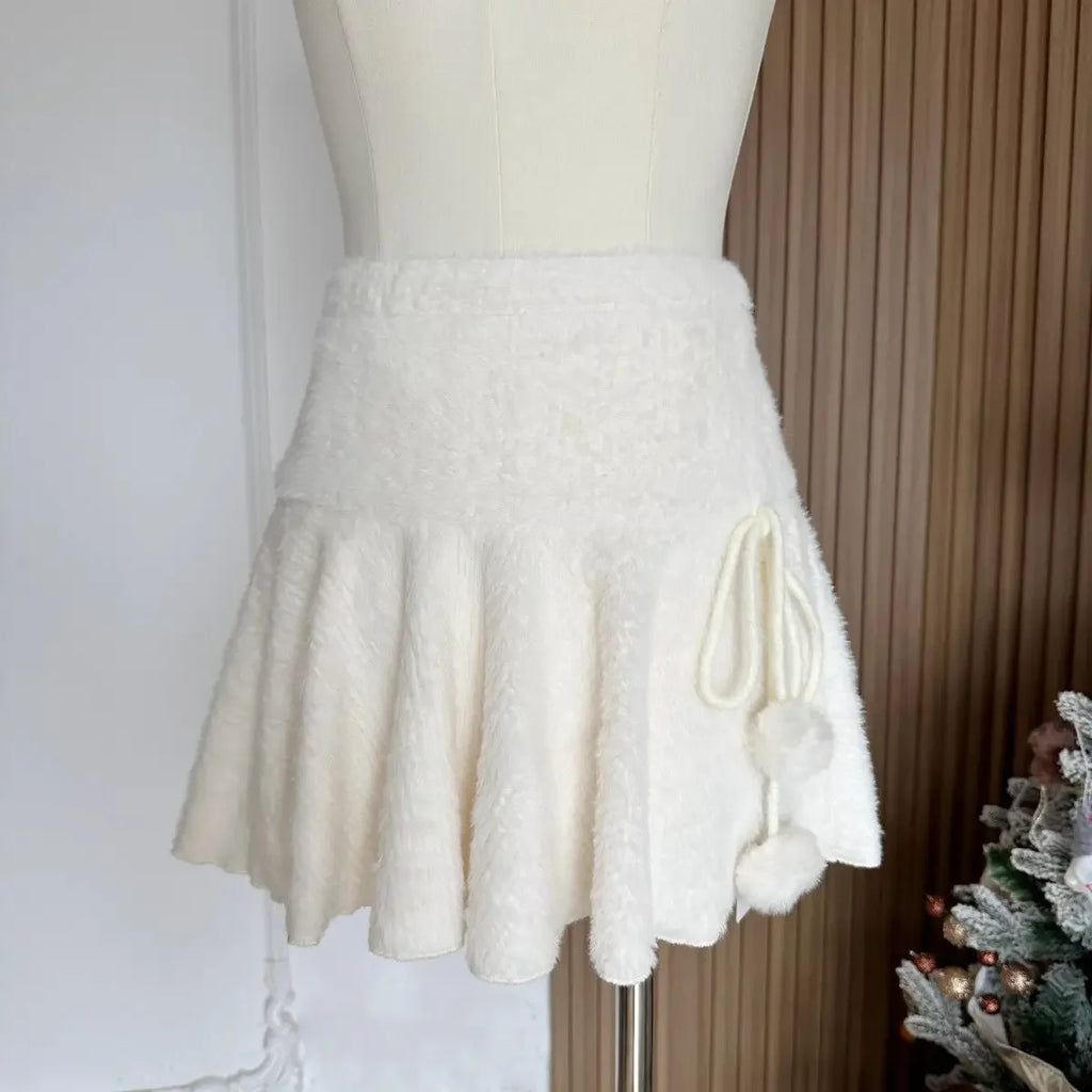 Skirt – Coquette Fluffy – Casual Skirt beige Shoptery