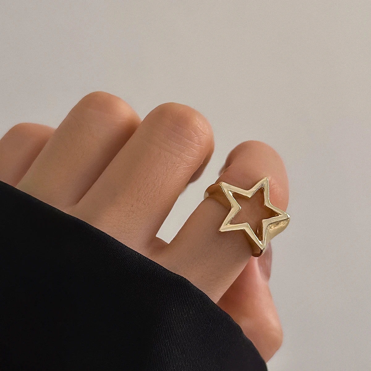 Alt Celestial Silver Starlet Ring gold color Shoptery