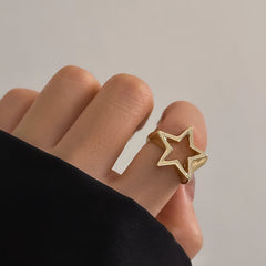 Alt Celestial Silver Starlet Ring gold color Shoptery