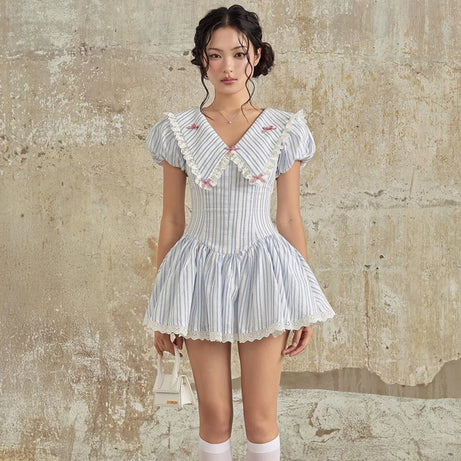 Coquette Sugar Sailor Cottage Dress Blue Shoptery