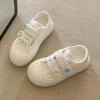 Fairy Kei Strawberry Canvas Platform Sneakers with Velcro Straps Shoptery