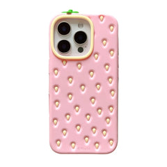 Pink Strawberry-Inspired iPhone Case 01 Shoptery
