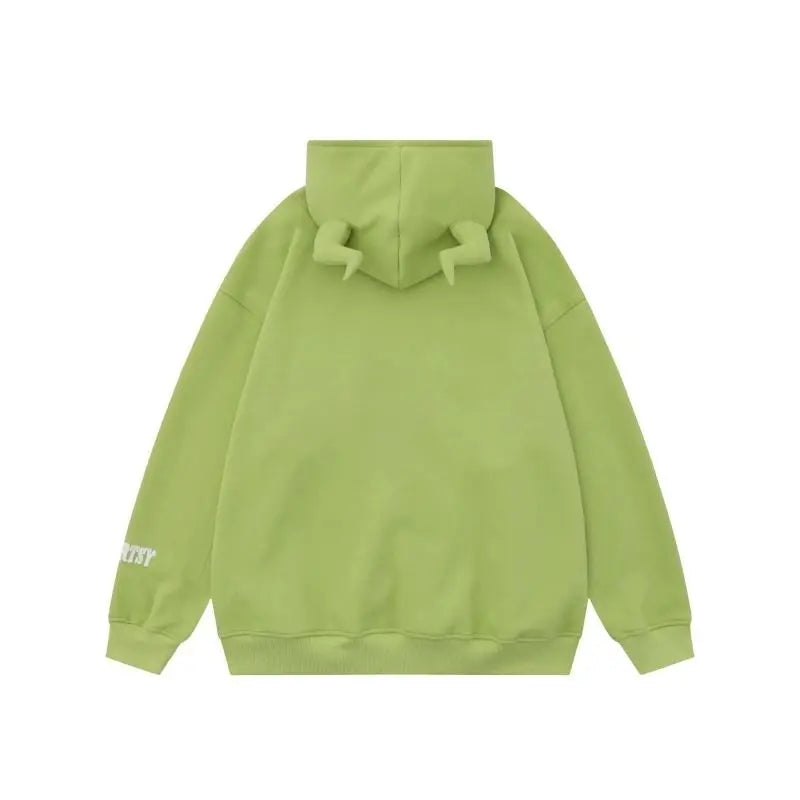 Alt Edgy Devil Spider Zip Hoodie Shoptery