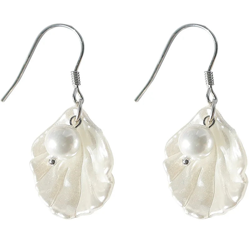 Mermaidcore Ocean Bloom Pearl Drops AE0093-1 Shoptery