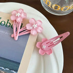 Decora Sakura Snap Clip Set Pink Cherry Blossom Hair Clips Shoptery