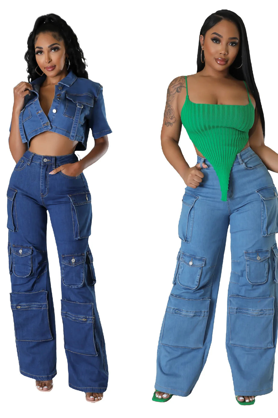 New Baggy Pockets High Waist Cargo Pant