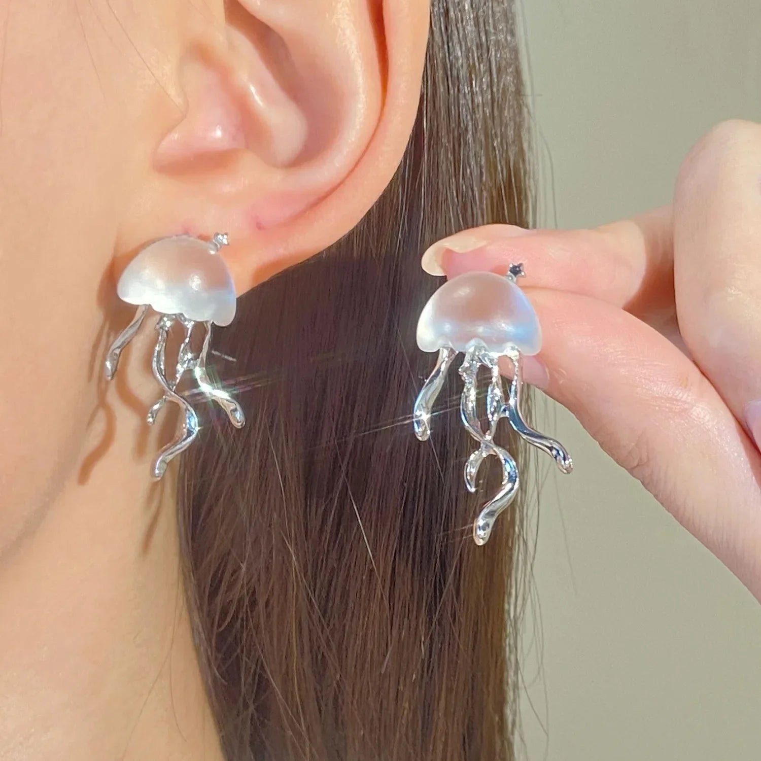 Mermaidcore Moonlit Jelly Drop Earrings Shoptery