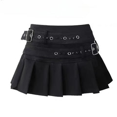 Buckle Up Pleated Edgy Mini KK-1 Shoptery