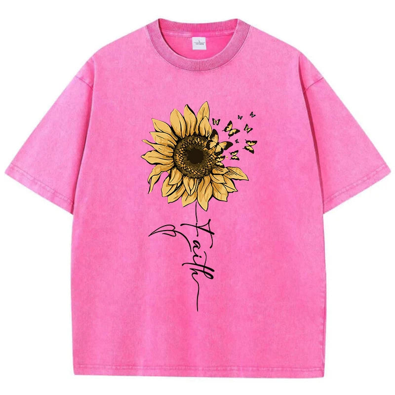 Golden Glow Nature Aesthetic T-Shirt Rose Red Shoptery