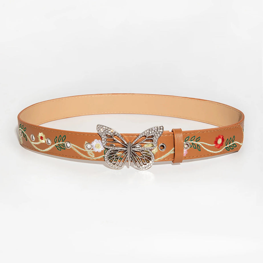 Bloomflight Butterfly Buckle Belt Shoptery