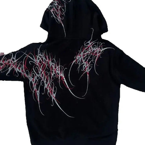 Chaos Linework Street Hoodie Shoptery