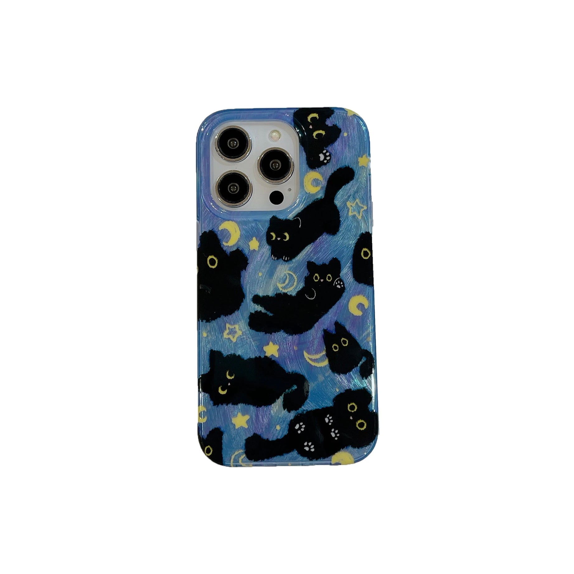 Moonlit Cat Dreams Aesthetic iPhone Case Shoptery