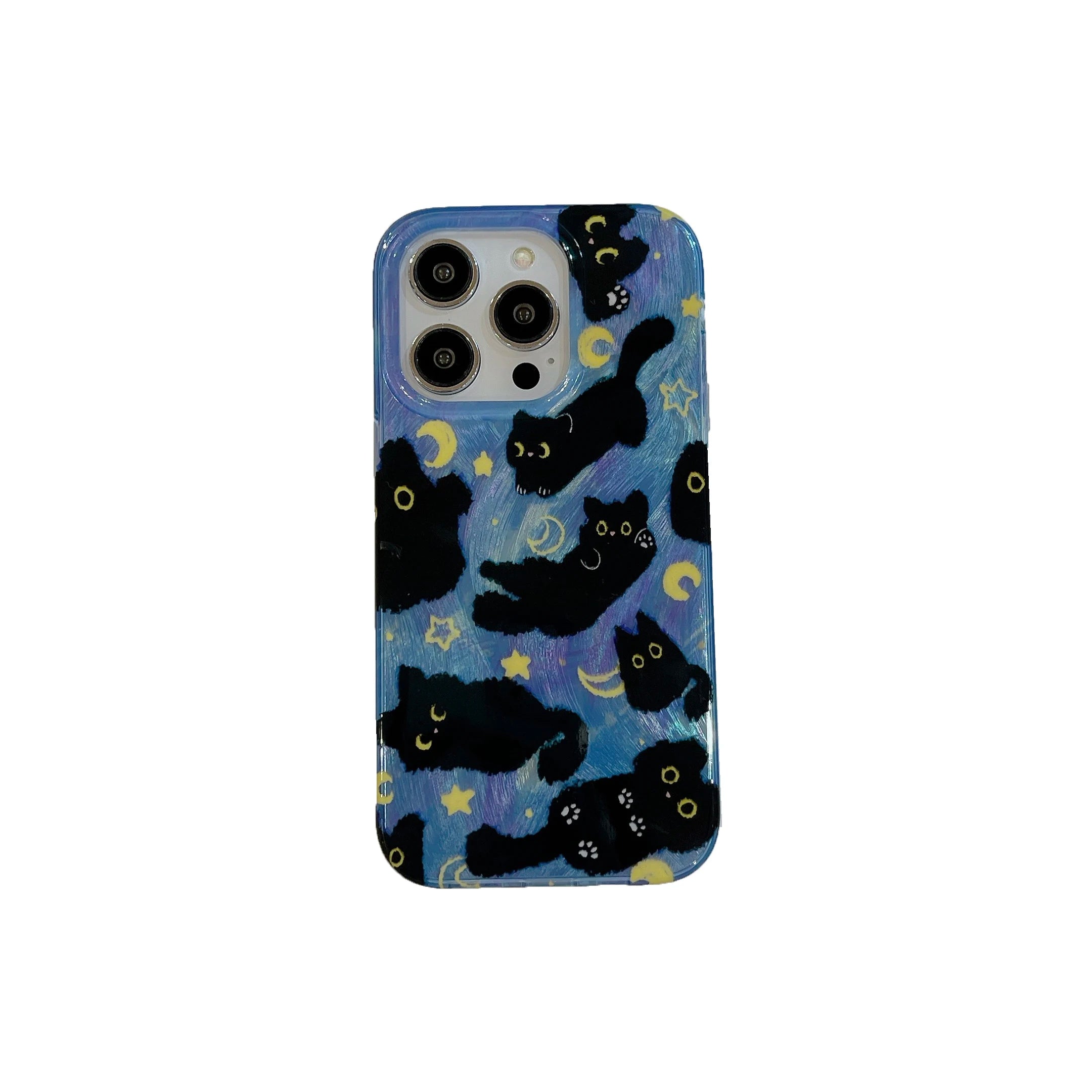 Moonlit Cat Dreams Aesthetic iPhone Case Shoptery