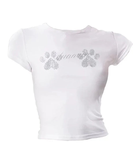 Rhinestone Paw Print Baby Top