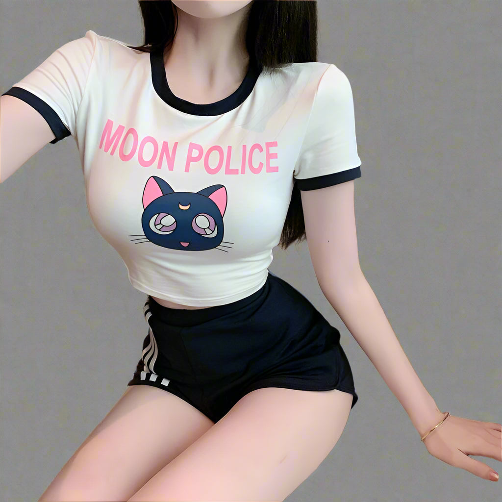 Kawaii Catcore Crop Top 01 Shoptery