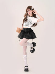 Dollhouse Plaid Layered Kawaii Skirt Shoptery