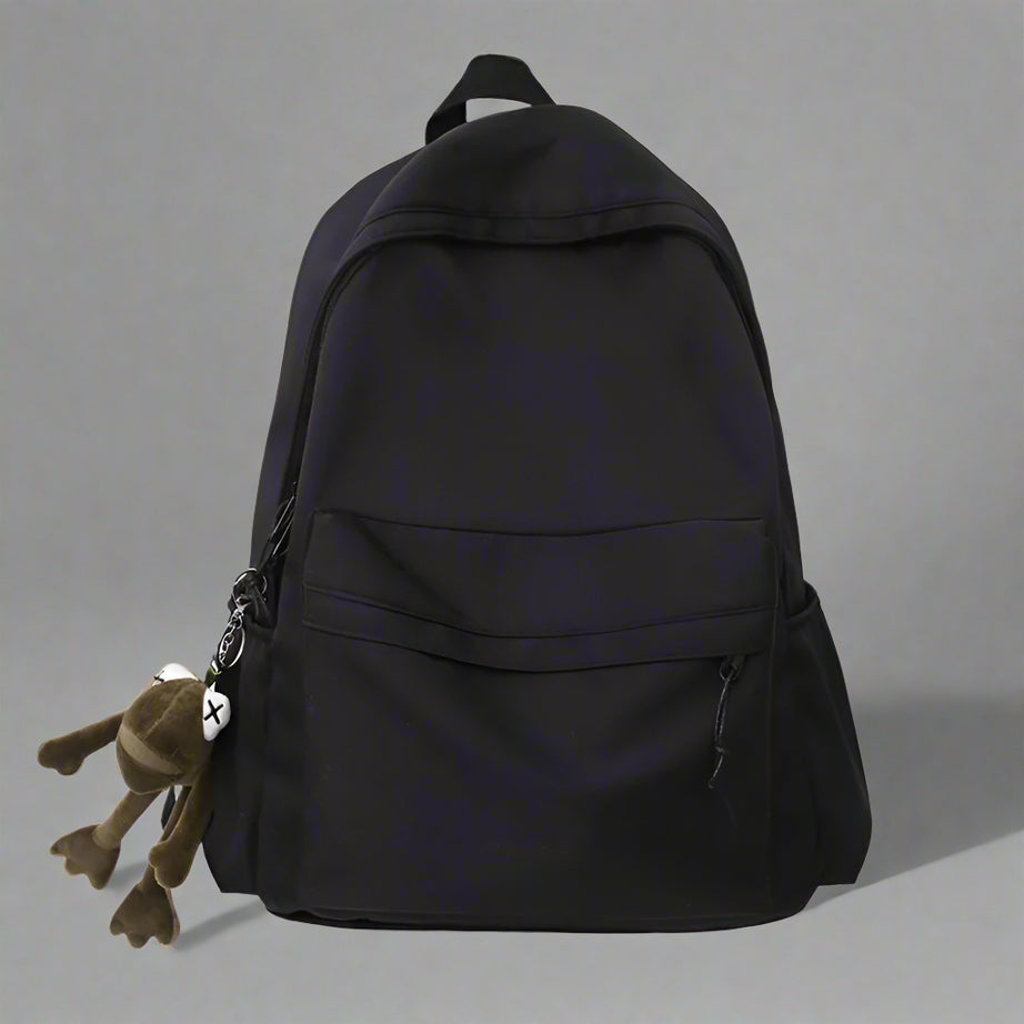 Plush Buddy Gradient Aesthetic Backpack Black 31cmx14cmx42cm Shoptery