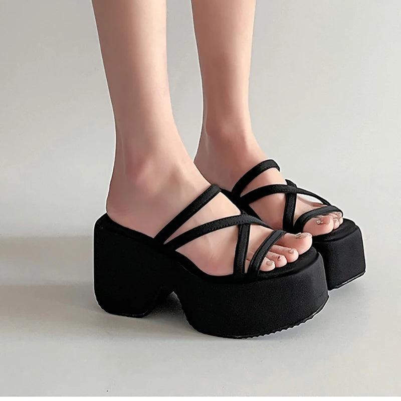 Jungle Stride Strappy Aesthetic Sandals Shoptery