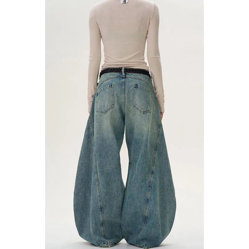 Eclipse Panel Flare Edgy Y2k Jeans Shoptery