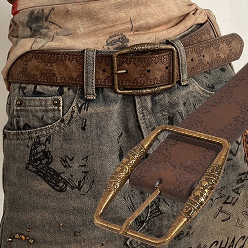 Rustlands Retro Engraved Belt Shoptery