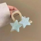 Decora Pearlescent Star Hair Claw Clip in Smoky Grey E Shoptery