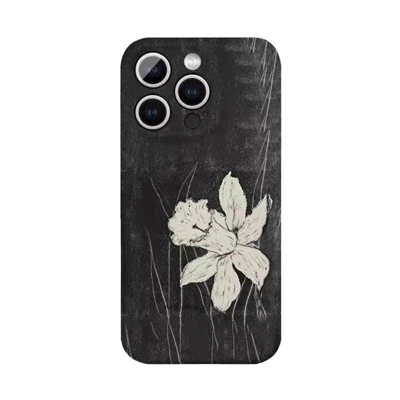 Daffodil on Charcoal iPhone Case 1 Shoptery