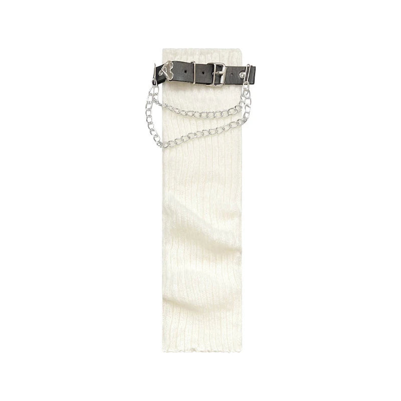 Rebel Grip Belted Y2k Socks style02 Shoptery