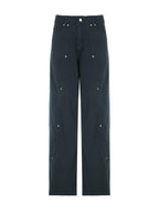 Y2k Midnight Utility Flare Jeans Blue Shoptery