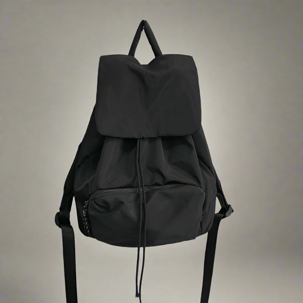 Stealth Mode Black Edgy Backpack Black Shoptery