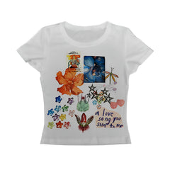 Dreamcore Collage Baby T-Shirt White Shoptery