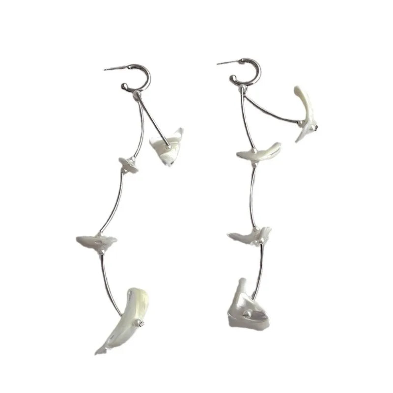 Ocean Bone Drift Coquette Earrings Earring Shoptery