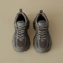 Violet Mesh Street Edgy Sneakers Grey Shoes Shoptery