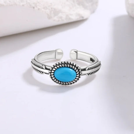 Boho Turquoise Soul Aesthetic Ring Shoptery