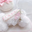 Fairy Kei White Lace Heart & Flower Bead Phone Strap Charm C Shoptery