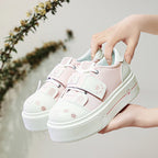 Fairy Kei Pastel Cat Paw Platform Sneakers Shoptery