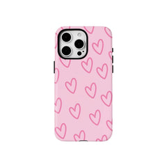 Lovecore Sketch Heart Cute iPhone Case TYFL021 Shoptery