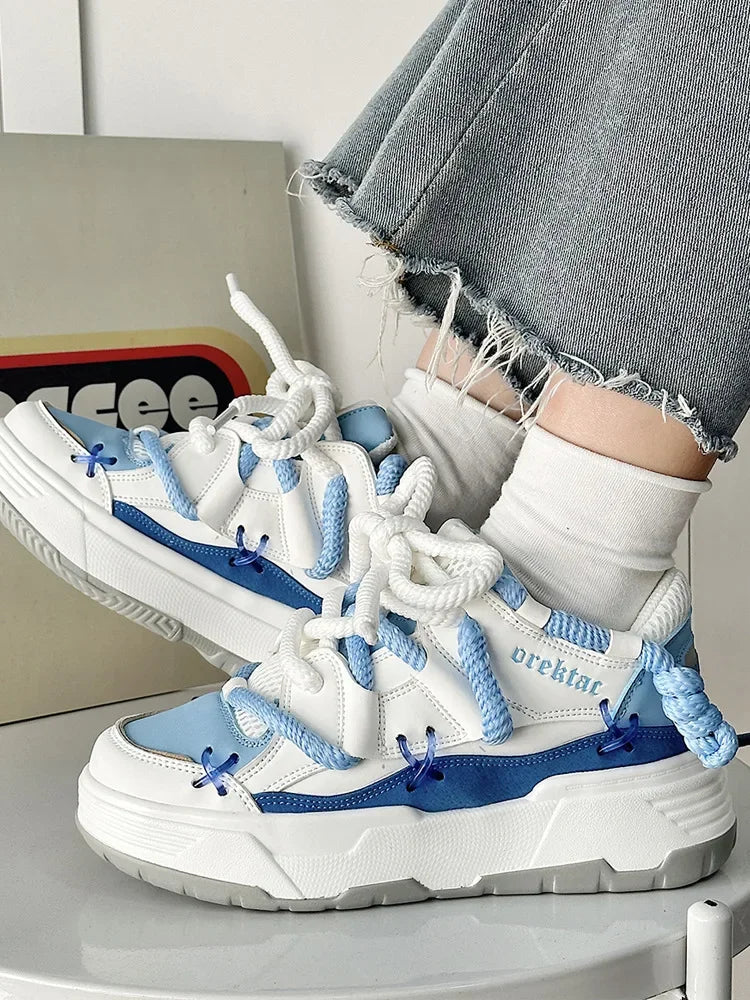 Ghost Mode Sneakers Blue Shoptery
