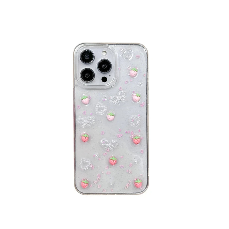 Sweet Sparkle Strawberry iPhone Case Strawberry Shoptery