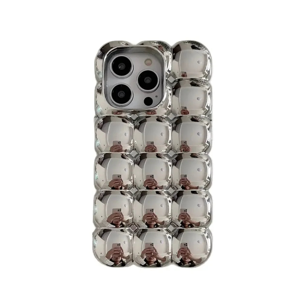 Silver Bubble iPhone Case Silver Shoptery