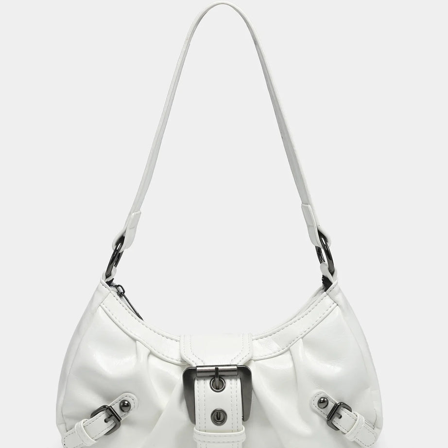 Buckle Rouge Y2k Shoulder Bag White Shoptery