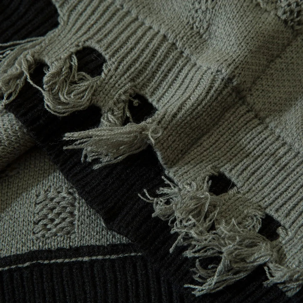 Reverie Edgy Distressed Sweater Shoptery